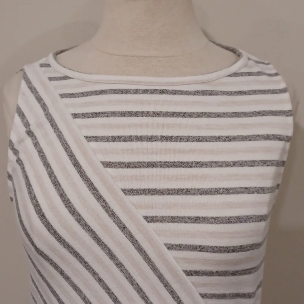 Banana Republic Pink/Gray Luxespun Twist Front Tank- Sz. Sm - Picture 2 of 8